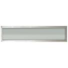 Plafon Space Sobr. Ret. 35cm Alum. Vidro Fosco E-27 2 Lamp. Max 60w Escovado