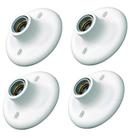 Plafon / spot branco soquete porcelana taschibra - kit c/4