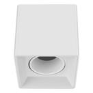 Plafon Spot de Sobrepor Box MR16 Dicroica Quadrado Recuado Branco DL145W Bella