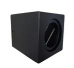 Plafon Spot Sobrepor Ar70 Quadrado Pergolado S/ Led Gu10 Preto