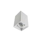 Plafon Spot Sobrepor MR16 Dicroica Quadrado Recuado Branco 12,5cm Evoled