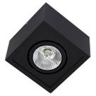 Plafon Spot Sobrepor Preto Box + LED AR70 Branco Quente Orluce ST2761