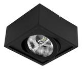Plafon Spot Sobrepor Quadrado Preto Box P/ AR111 Orluce ST2763