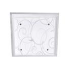 Plafon Taschibra Angra 25cm Quadrado Branco E27 Bivolt