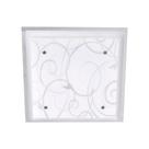 Plafon Taschibra Angra 25cm Quadrado Branco E27 Bivolt