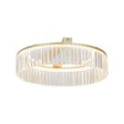 Plafon Taschibra Cassandra Led Bivolt Dourado 2700k Luz Amarela 15051100