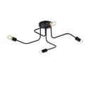 Plafon Taschibra Cronos Preto Para 4 Lâmpadas E27 Bivolt
