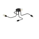 Plafon Taschibra Cronos Preto Para 4 Lâmpadas E27 Bivolt