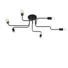Plafon Taschibra Cronos Preto Para 6 Lâmpadas E27 Bivolt Plafon Taschibra Cronos Preto Para 6 Lâmpadas E27 Bivolt