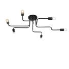 Plafon Taschibra Cronos Preto Para 6 Lâmpadas E27 Bivolt Plafon Taschibra Cronos Preto Para 6 Lâmpadas E27 Bivolt