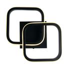 Plafon Taschibra Village Square Led 10w 3000k Luz Amarela Bivolt Preto