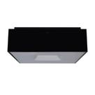 Plafon Taschibra Waffle Quadrado 4xe27 Bivolt Preto