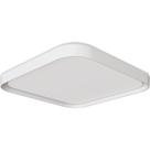 Plafon Toronto Quad 40cm 36w Branco C/branco (ref:1519)