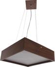 Plafon Wood Redondo 30cm 2X E27 Imbuia