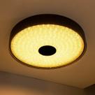 Plafon Zeus Preto Led 40w 50cm com cristal St1739