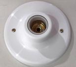 Plafonier Branco Com Soquete De Louça Ecostik Ref. 5092