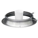 Plafonier de Aluminio Natural Com Receptaculo para Plafon