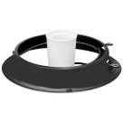 Plafonier de Aluminio Preto Com Receptaculo para Plafon