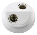Plafonier Duplo Branco Soquete Porcelana E-27 Bivolt - Ilumi 18092