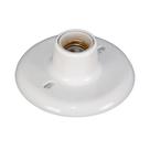 Plafonier Plafon Branco 100w E27 Bocal Soquete Porcelana - Syka Light