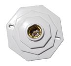 Plafonier Pvc Elite Oitavado Branco Soq.Porc.E-27
