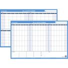 Planejador de parede AT-A-GLANCE PM23928 90/120 dias 36x24cm branco/azul
