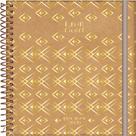 Planner 2026 Espiral 17,5x24,2cm Capa Dura 160 Páginas Kraft Gold Fosco