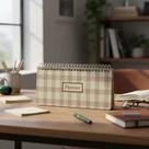 Planner Agenda De Mesa 23 cm Xadrez 52 Folhas