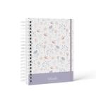 Planner Devocional Floral Lilás para Fortalecer a Fé