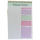 Planner Diário Bloco de Notas To Do List Semanal 50 Folhas Aramado Dourado Multiuso
