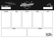 Planner dos Autodesafios - Organizador Semanal com 25 Folhas Destacáveis