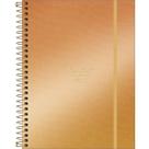 Planner Espiral 177 x 24 cm West Village Metalizado 2022 Degradê Dourado