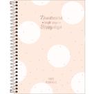Planner Espiral 179 x 24 cm Soho 90 G Permanente Poá Grande Fundo Rosa