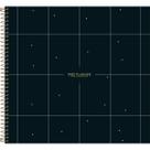 Planner Espiral 29 x 275 cm West Village Permanente Fundo Preto com Quadriculado