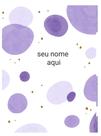 Planner financeiro capa bolas lilas - 4