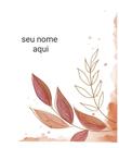 Planner financeiro capa folhagem coral - 2 Planner financeiro capa folhagem coral - 2