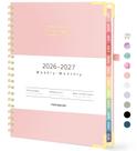 Planner Forvencer 2026-2027 Capa Dura 22 x 28 cm Rosa