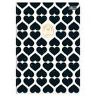 Planner mensal 2027 grampeado West Village M7 20 folhas Tilibra Cor:Coração