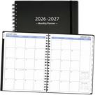 Planner mensal XAOWON 2026-2027 19,3 x 24,4 cm preto