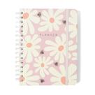 Planner Permanente A5 Wire-o Cicero - Melissa, Pink Bloomy