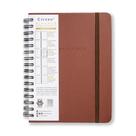 Planner Permanente Semanal Cicero Classica Café Notas Wire-O A5 Planner Permanente Semanal Cicero Classica Café Notas Wire-O A5