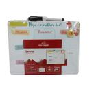 Planner Quadro Tarefas Diárias Magnético c/ Caneta Borracha Imã e Fita Adesiva 21,6x28 cm