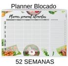 Planner Semanal Alimentar Fitness Diário Blocado A4 52 Fls Planner Semanal Alimentar Fitness Diário Blocado A4 52 Fls