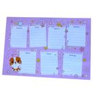 Planner Semanal Blocado Estampa de Cachorrinho Gatinho 30 Folhas Planner Infantil fofo