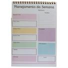 Planner Semanal Diário Lista de Tarefas To Do List 50 Folhas Transparente Organização Dourado