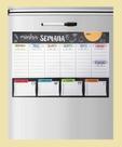 Planner Semanal Ima de Geladeira 30x20cm Magnérico para fixar Recados Anotações