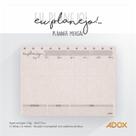 Planner Semanal ou Mensal Grande - Caderno de Disco Inteligente - Marca Adox - folhas reposicionáveis tamanho universitário ( diferente do A4 )