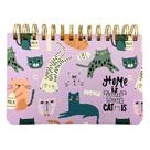 Planner Semanal Sem Data Espiral Permanente Patinha de Gato Gatinhos Fofo Feminino Cute