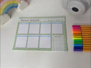 Planner Semanal Verde - Organizador de Tarefas A5 Planner Semanal Verde - Organizador de Tarefas A5