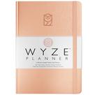 Planner Wyze Goal Planner de 6 meses com calendário em ouro rosa